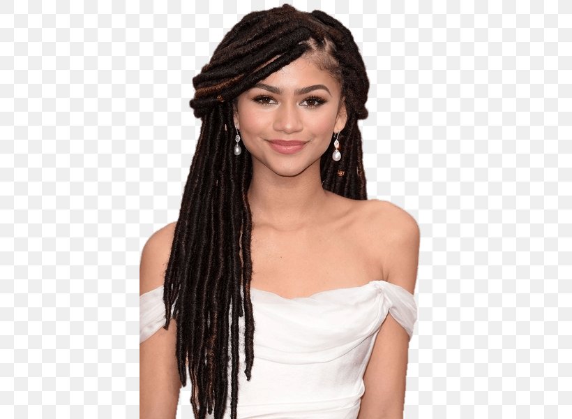 Zendaya Hairstyle Dreadlocks Braid, PNG, 420x600px, Zendaya, Afro, Afrotextured Hair, Bangs, Black Hair Download Free