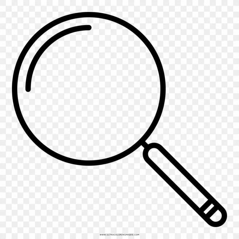 Black And White Drawing Coloring Book Magnifying Glass, PNG, 1000x1000px, Black And White, Animal, Area, Brand, Coloring Book Download Free