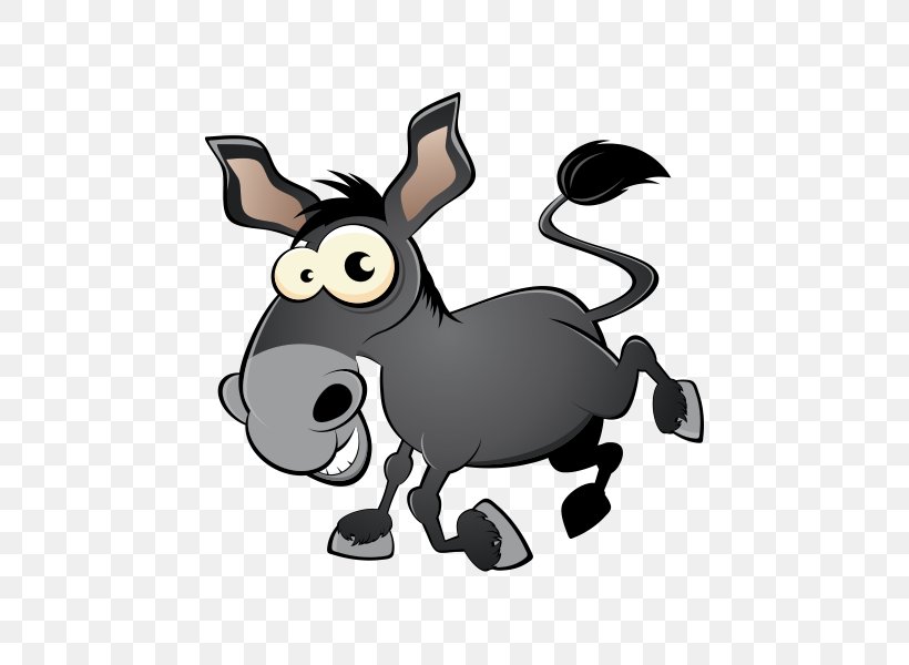 Donkey Cartoon Clip Art, PNG, 600x600px, Donkey, Art Museum, Black And White, Cartoon, Cattle Like Mammal Download Free