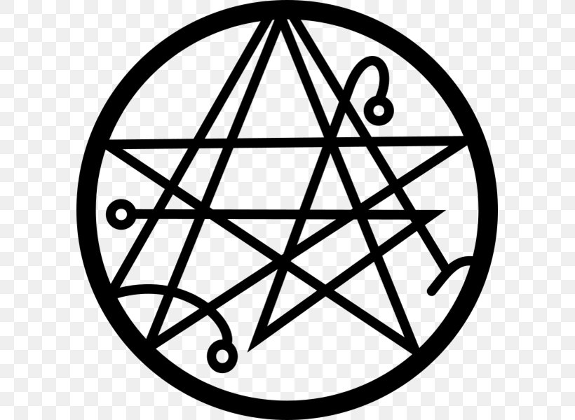 Sigil Lucifer Magic Symbol Evocation, PNG, 601x600px, Sigil, Angel, Area, Black And White, Evocation Download Free