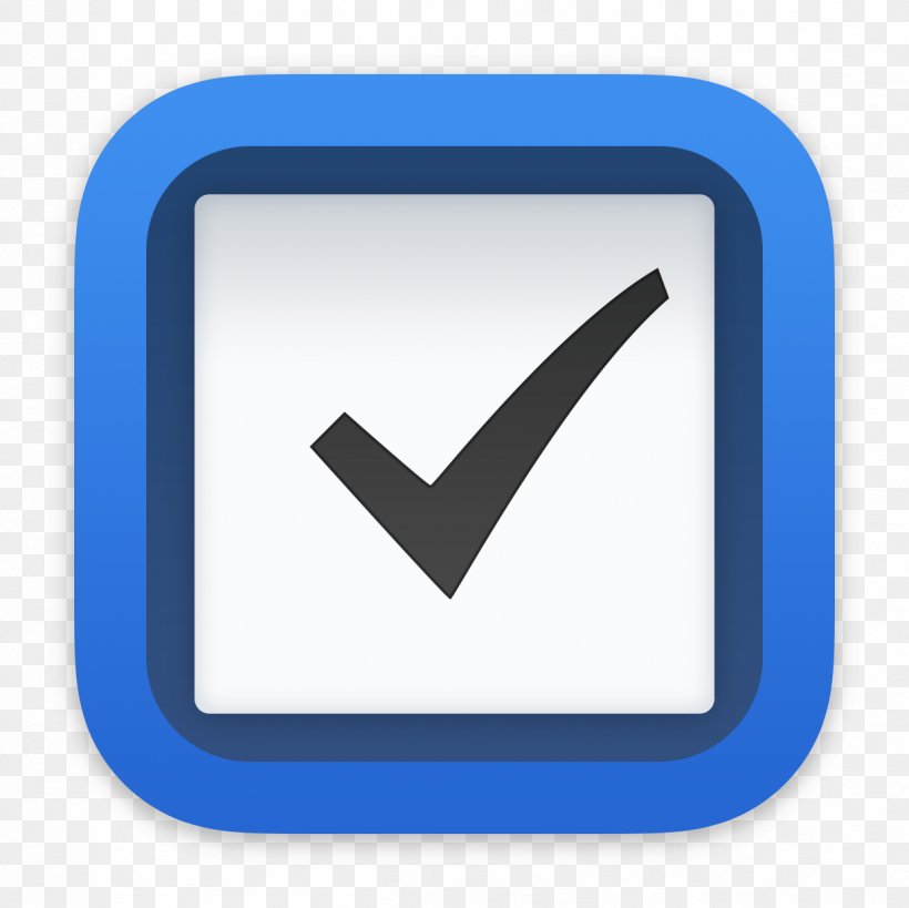 Things App Store MacOS OmniFocus, PNG, 1224x1224px, Things, Action Item, App Store, Blue, Electric Blue Download Free