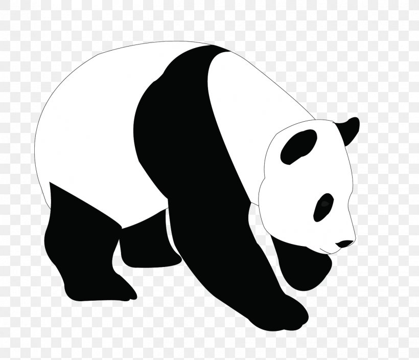 Giant Panda Bear Clip Art, PNG, 1454x1250px, Giant Panda, Art, Bear, Black, Black And White Download Free