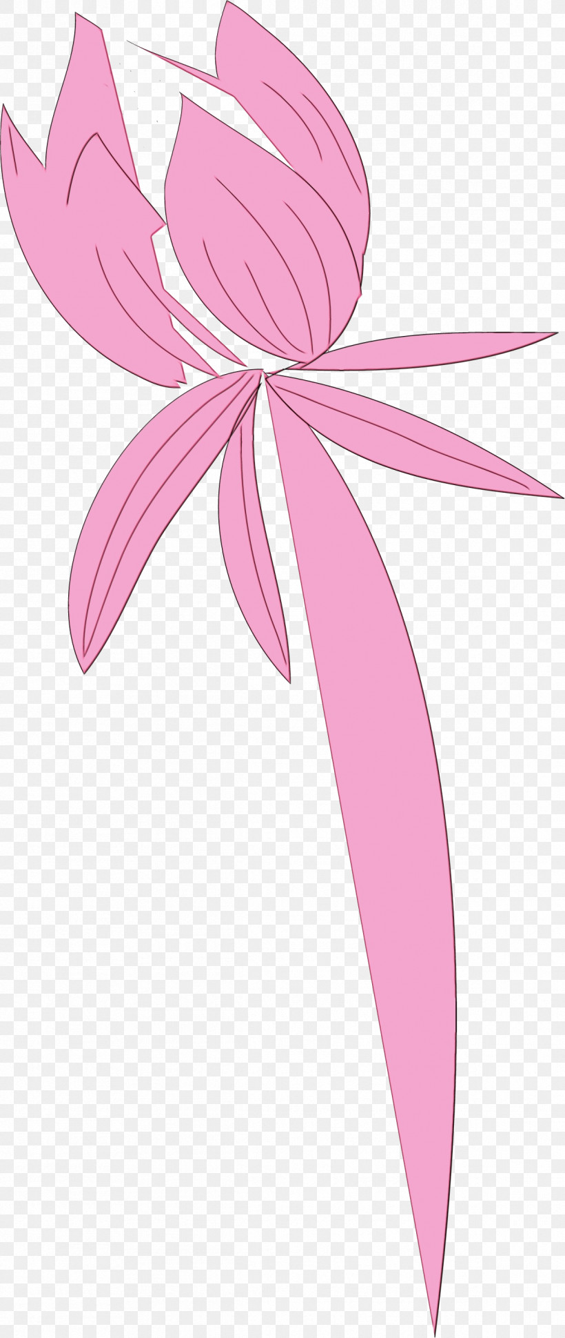 Pink M Fairy Line Flower Plants, PNG, 1192x2819px, Simple Leaf, Biology, Fairy, Flower, Line Download Free