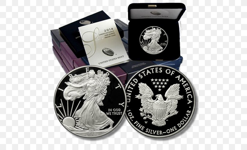 American Silver Eagle Proof Coinage American Gold Eagle, PNG, 500x500px, American Silver Eagle, American Gold Eagle, Bullion, Bullion Coin, Coin Download Free
