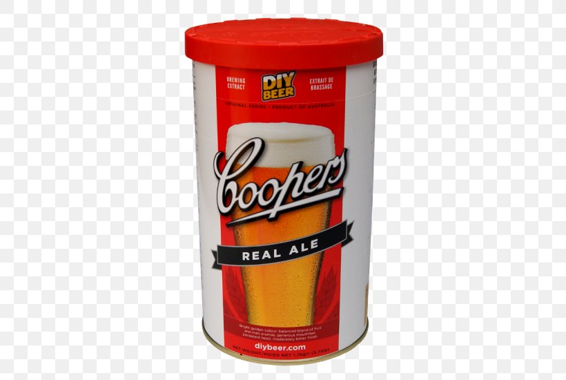Beer Coopers Brewery Cask Ale Coopers Real Ale Can Kit Home-Brewing & Winemaking Supplies, PNG, 550x550px, Beer, Beer Brewing Grains Malts, Cask Ale, Coopers Brewery, Cup Download Free