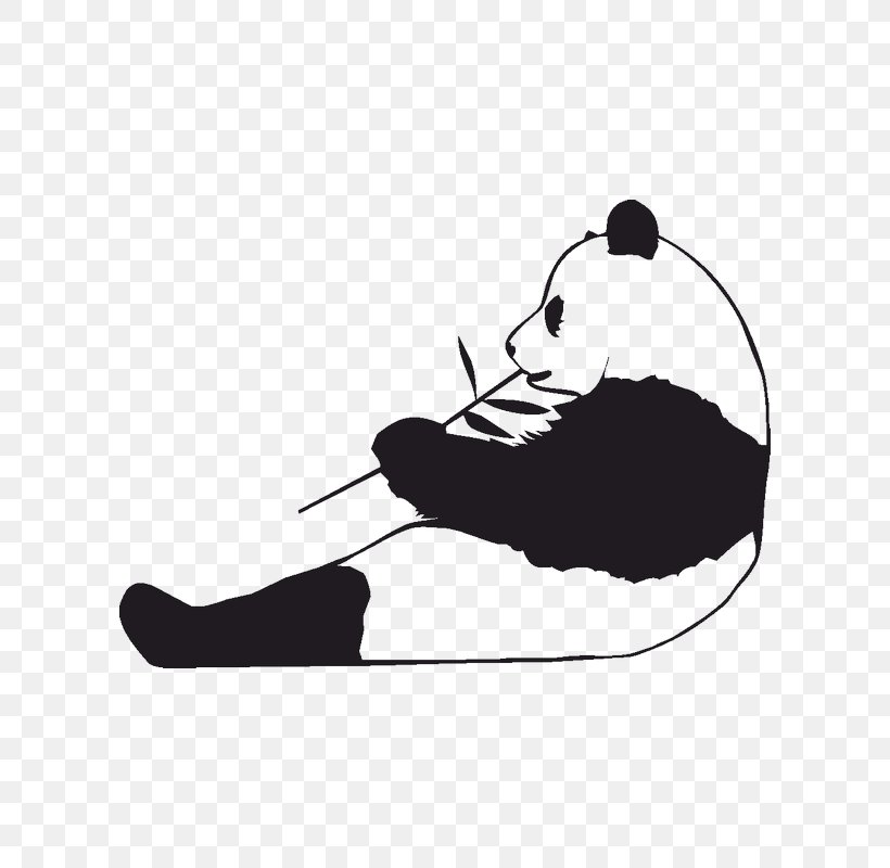 Giant Panda Decal Sticker Window Vinyl Group, PNG, 800x800px, Giant Panda, Bamboo, Bear, Black, Black And White Download Free