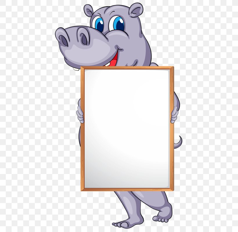 Hippopotamus Cartoon Royalty-free Clip Art, PNG, 493x800px, Watercolor, Cartoon, Flower, Frame, Heart Download Free