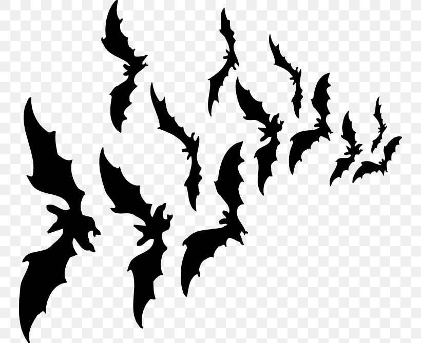 Bat Halloween Clip Art, PNG, 747x669px, Bat, Black And White, Christmas, Halloween, Leaf Download Free