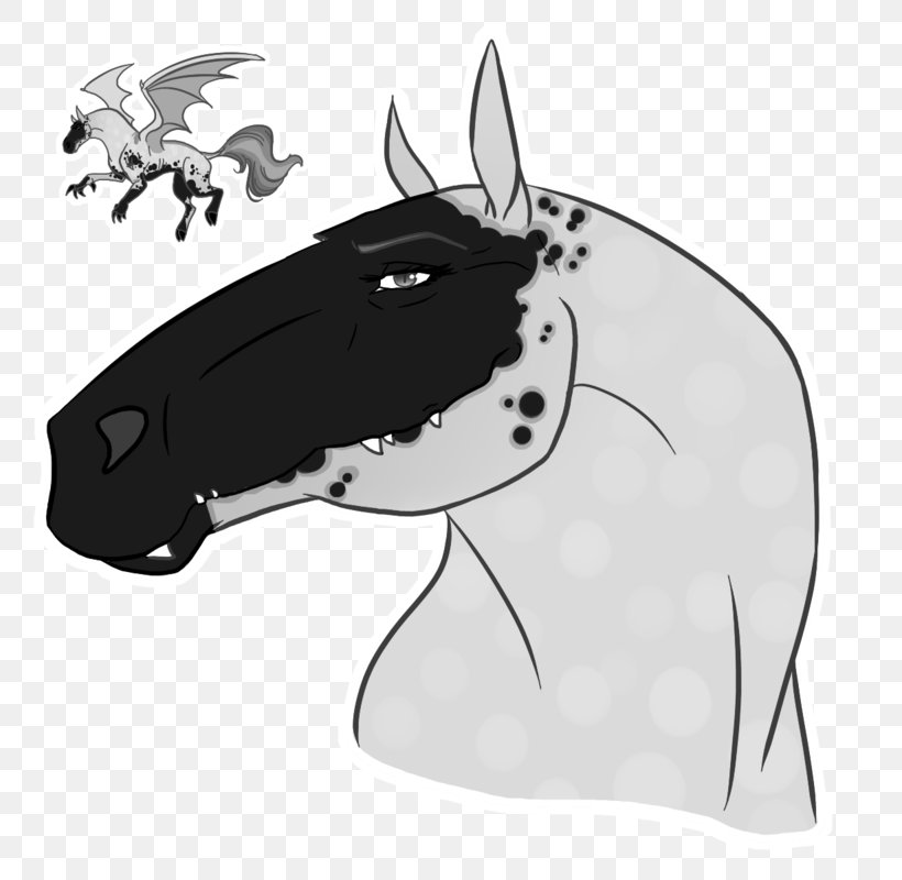 Pony Horse Cattle Character Headgear, PNG, 800x800px, Pony, Black, Black And White, Black M, Carnivora Download Free
