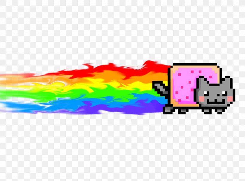 Nyan Cat Animation Rainbow Dash, PNG, 900x668px, Watercolor, Cartoon, Flower, Frame, Heart Download Free