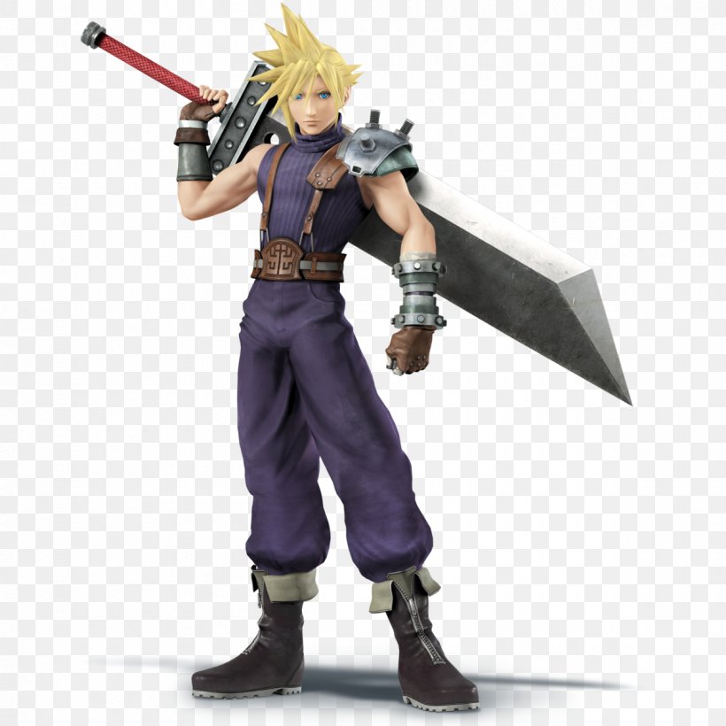 Super Smash Bros. For Nintendo 3DS And Wii U Cloud Strife Final Fantasy VII, PNG, 1200x1200px, Cloud Strife, Action Figure, Compilation Of Final Fantasy Vii, Costume, Downloadable Content Download Free