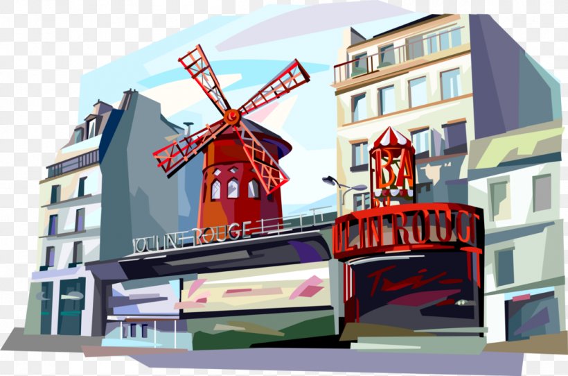Moulin Rouge Illustration Vector Graphics Image Euclidean Vector, PNG, 1058x700px, Moulin Rouge, Advertising, Brand, France, Paris Download Free