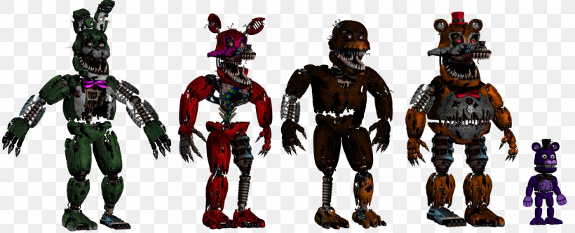 Animatronics Five Nights At Freddy's Robot Nightmare, PNG, 1768x719px, Animatronics, Action Figure, Action Toy Figures, Animal Figure, Armour Download Free