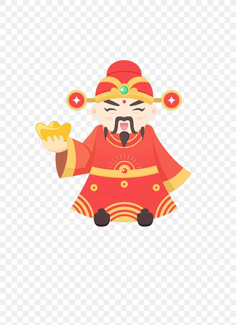 Caishen Chinese New Year Hat, PNG, 1000x1377px, Caishen, Art, Bainian, Cartoon, Chinese New Year Download Free