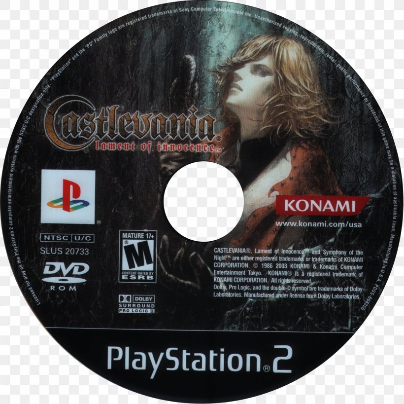 Castlevania: Lament Of Innocence PlayStation 2 Vampire Killer Drakengard Compact Disc, PNG, 1368x1367px, 2003, Castlevania Lament Of Innocence, Castlevania, Compact Disc, Data Storage Device Download Free
