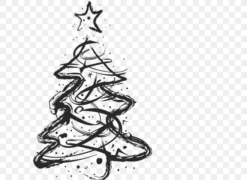 Christmas Tree Christmas Day Cross-stitch, PNG, 600x600px, 2018, Christmas Tree, Art, Artwork, Black And White Download Free