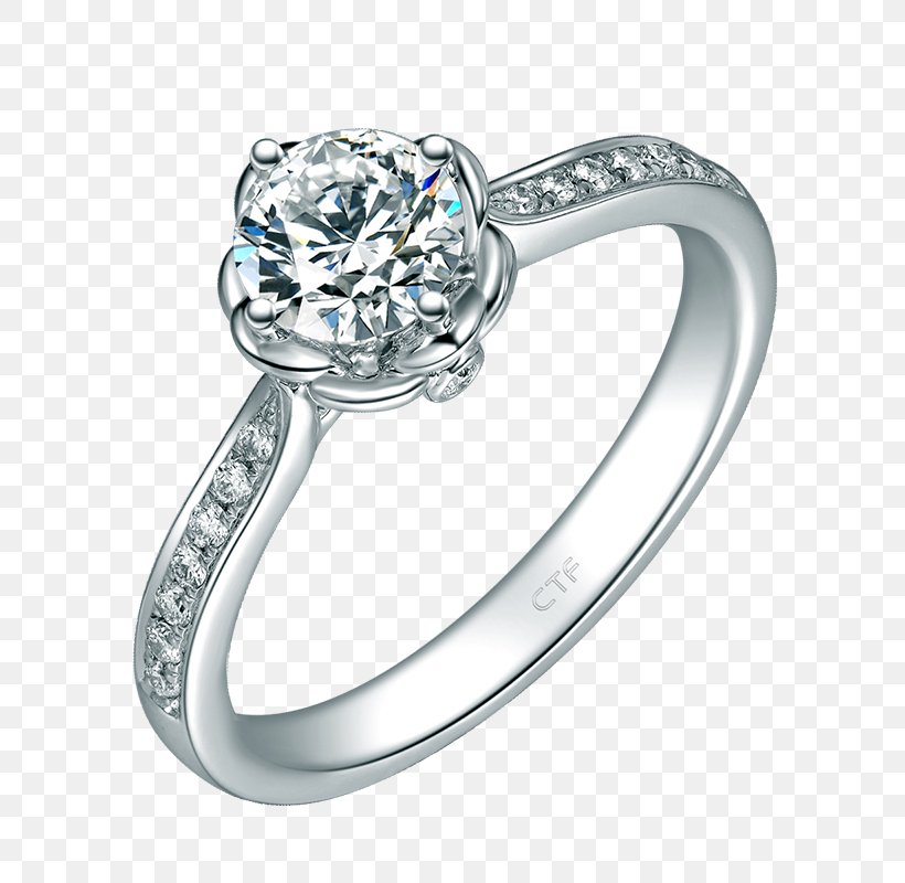Engagement Ring Chow Tai Fook Jewellery Diamond, PNG, 800x800px, Ring, Body Jewellery, Body Jewelry, Chow Tai Fook, Diamond Download Free