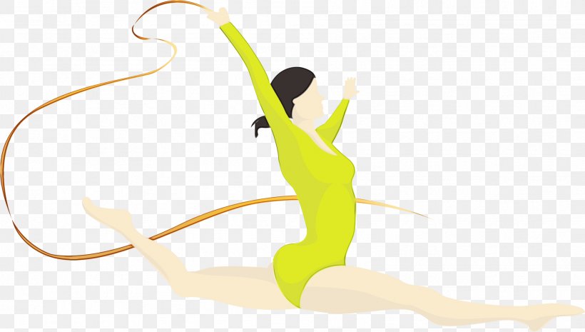 Rhythmic Gymnastics Performing Arts Ribbon (rhythmic Gymnastics) Gymnastics Pilates, PNG, 1902x1080px, Watercolor, Exercise, Gymnastics, Paint, Performing Arts Download Free