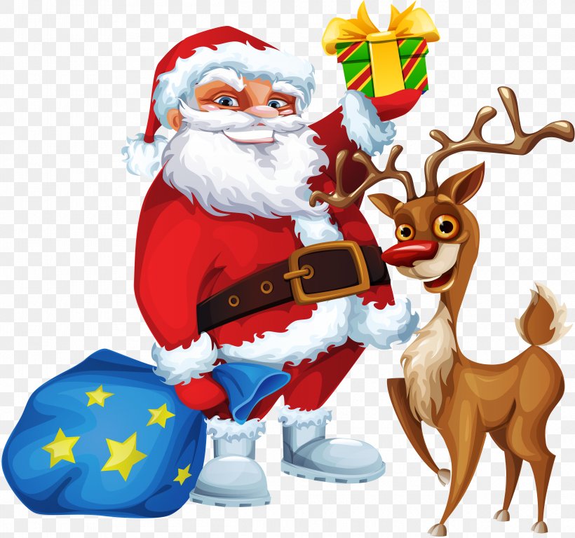 Rudolph Santa Clauss Reindeer Santa Clauss Reindeer Christmas, PNG, 5000x4686px, Rudolph, Cartoon, Christmas, Christmas Card, Christmas Decoration Download Free