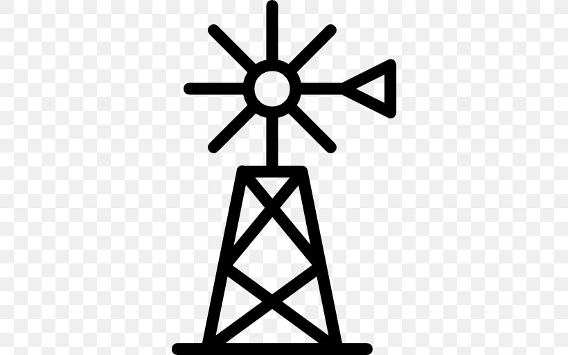 Telecommunications Tower Broadcasting Radio, PNG, 512x512px, Telecommunications Tower, Black And White, Broadcasting, Electric Power Transmission, Radio Download Free