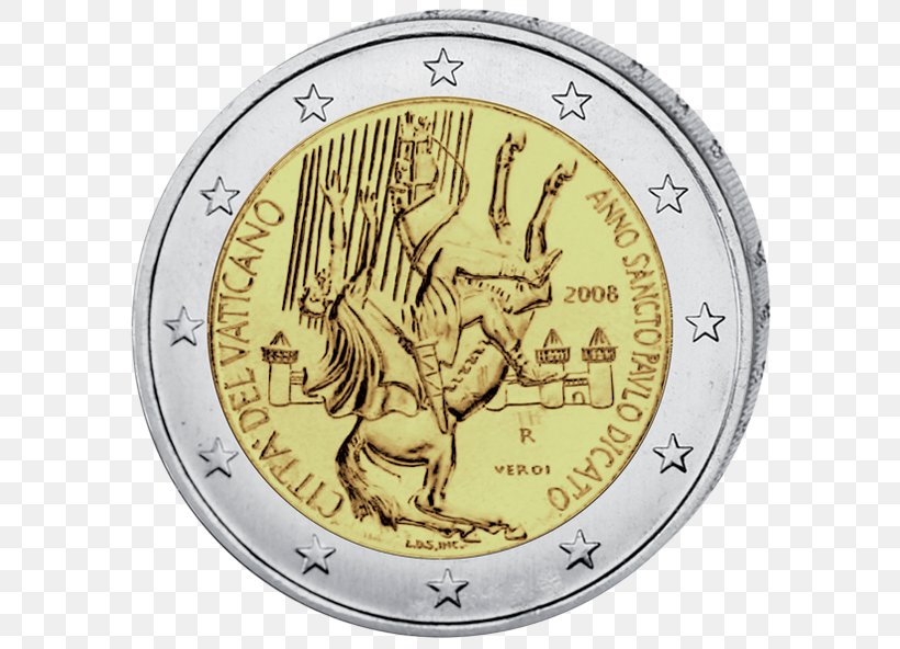 2 Euro Commemorative Coins Vatican Euro Coins 2 Euro Coin, PNG, 600x592px, 2 Euro Coin, 2 Euro Commemorative Coins, Coin, Astronomy, Clock Download Free