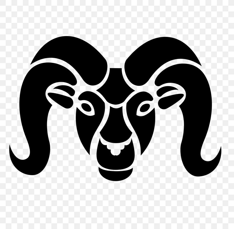 Aries Horoscope Zodiac, PNG, 800x800px, Aries, Astrological Sign, Astrology, Black And White, Cattle Like Mammal Download Free