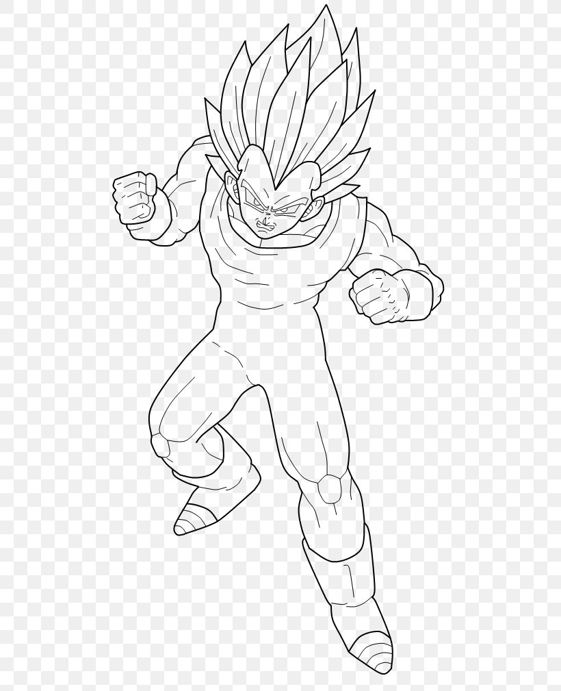 Vegeta Goku Line Art Super Saiyan, PNG, 540x1009px, Watercolor, Cartoon, Flower, Frame, Heart Download Free