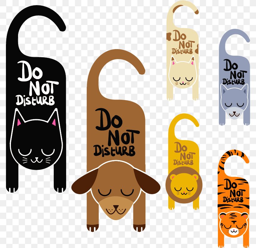 Door Hanger Sign Illustration, PNG, 782x793px, Door Hanger, Advertising, Brand, Carnivoran, Child Download Free