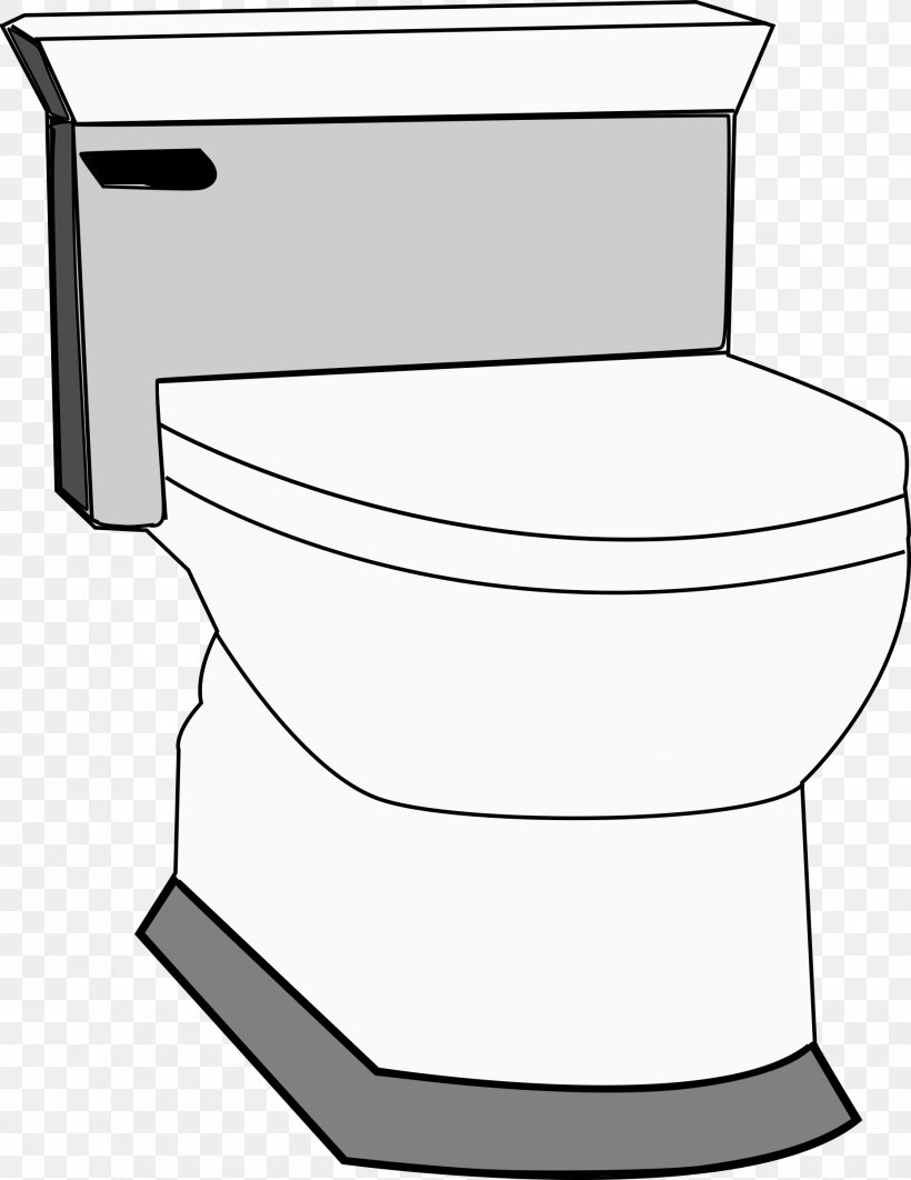Toilet Bathroom Clip Art, PNG, 1852x2400px, Toilet, Area, Bathroom, Bathroom Accessory, Black And White Download Free