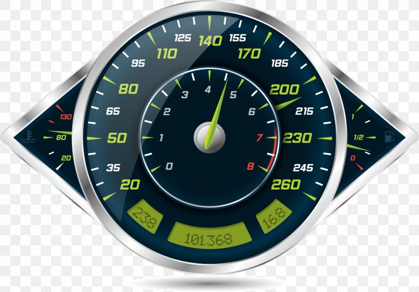 Car Gauge Speedometer Euclidean Vector Odometer, PNG, 1352x943px, Car, Counter, Dashboard, Digital Data, Gauge Download Free
