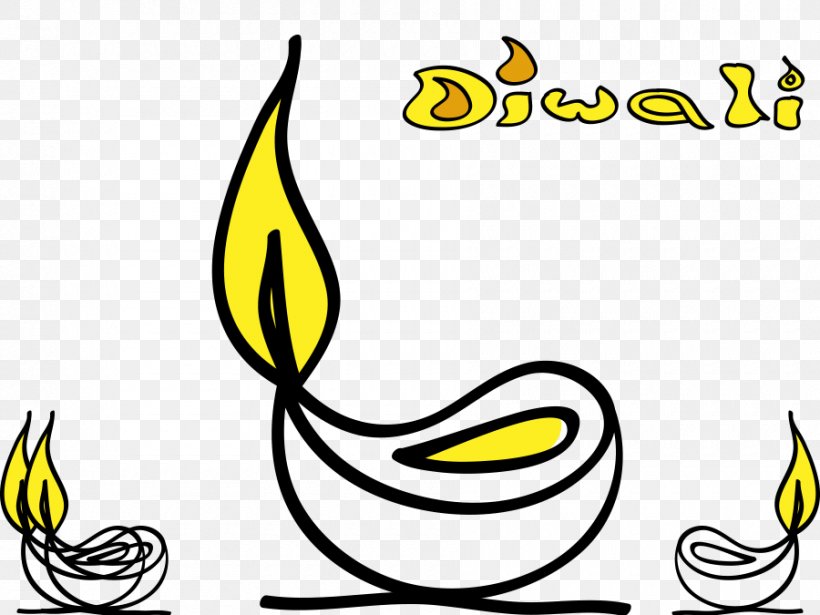 Diya Diwali Candle Clip Art, PNG, 900x675px, Diya, Art, Artwork, Beak, Black And White Download Free