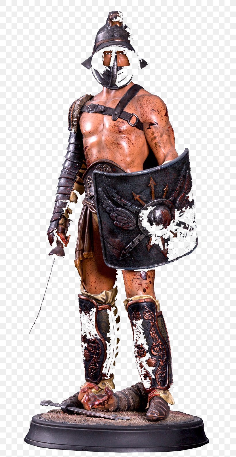 Spartacus: The Gladiator Capua Figurine, PNG, 689x1585px, Capua, Action Figure, Armour, Bust, Figurine Download Free