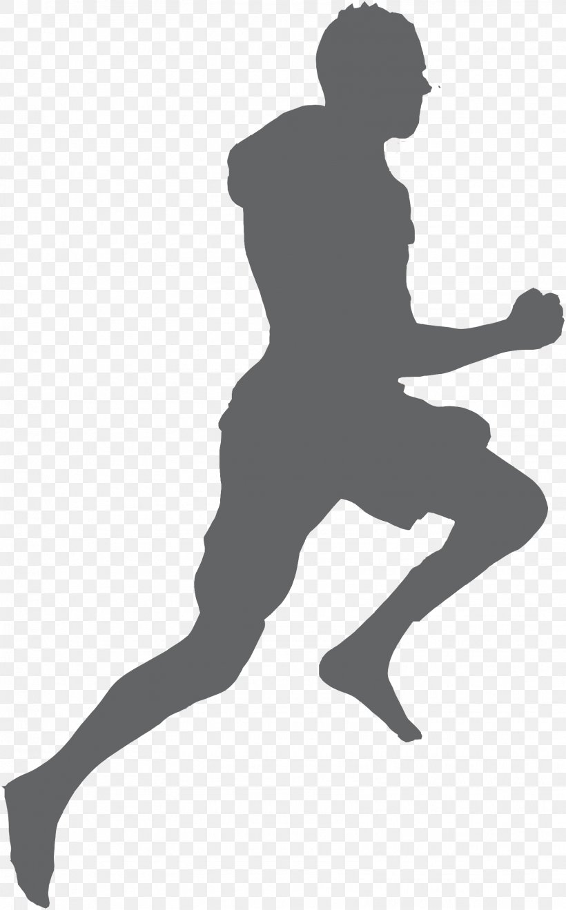 Silhouette Running Clip Art, PNG, 1609x2589px, Silhouette, Arm, Black, Black And White, Dance Download Free