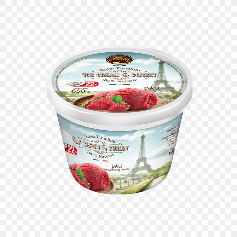 Strawberry Ice Cream Sorbet Milk, PNG, 900x900px, Strawberry, Cream, Dairy Product, Fanny Ice Cream, Flavor Download Free
