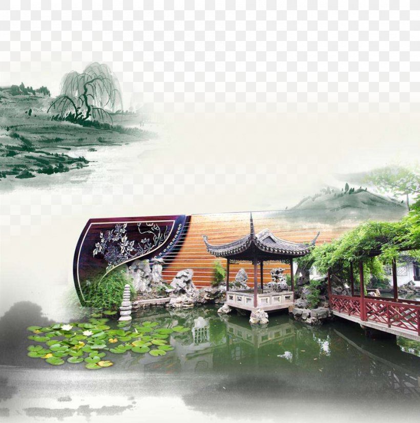 Jiangnan U56fdu753bu5c71u6c34 Shan Shui Ink Wash Painting, PNG, 948x955px, Jiangnan, Architecture, Chinese Painting, Chinoiserie, Feeling From Mountain And Water Download Free