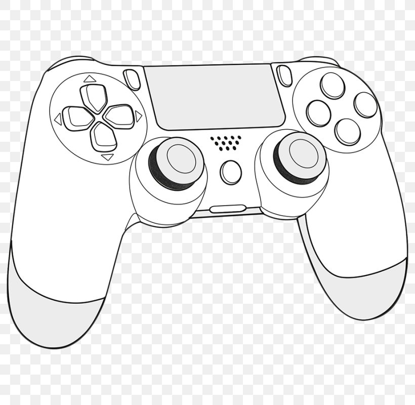 XBox Accessory PlayStation 4 Fortnite Game Controllers PlayStation 3, PNG, 800x800px, Xbox Accessory, All Xbox Accessory, Black And White, Drawing, Fortnite Download Free