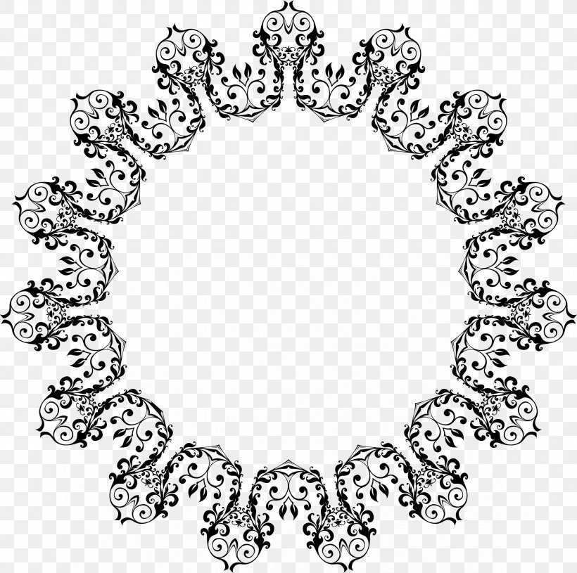 Circle Ornament Clip Art, PNG, 2348x2336px, Ornament, Black And White, Body Jewelry, Decorative Arts, Jewellery Download Free