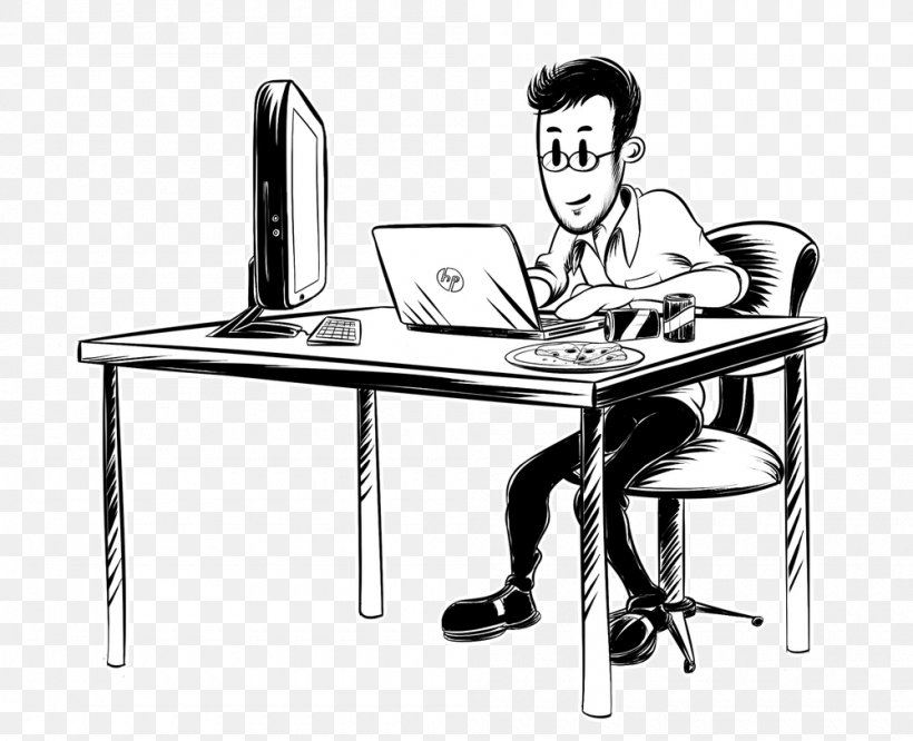 Programmer Test De Joël Art, PNG, 1000x813px, Programmer, Art, Black And White, Chair, Communication Download Free