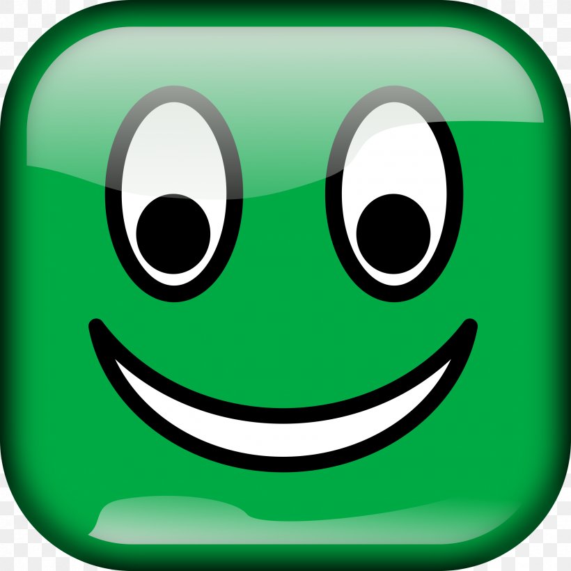 Smiley Square Emoticon Clip Art, PNG, 2400x2400px, Smiley, Amphibian, Emoticon, Frog, Green Download Free