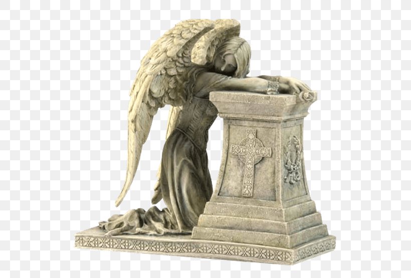 Angel Of Grief Statue Weeping Angel Figurine Png 555x555px