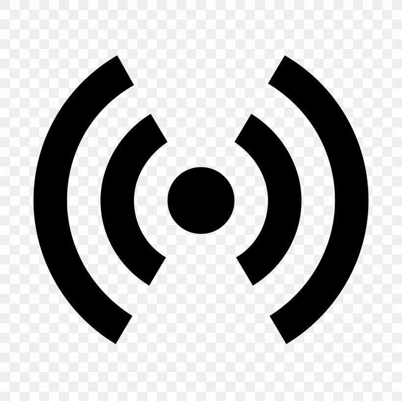 Signal, PNG, 1600x1600px, Wireless, Black And White, Brand, Computer Network, Logo Download Free