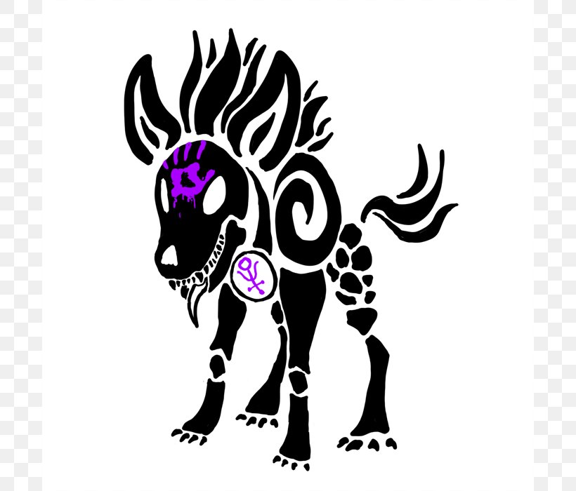 Hyena Pony Tattoo Polynesia Clip Art, PNG, 700x700px, Hyena, Art, Carnivoran, Cat Like Mammal, Drawing Download Free