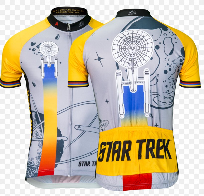 T-shirt Cycling Jersey Star Trek Sports Fan Jersey, PNG, 1024x986px, Tshirt, Active Shirt, Brand, Clothing, Cycling Download Free