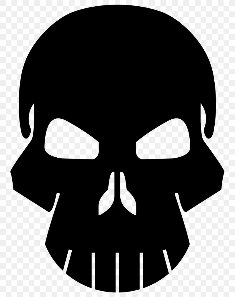 Human Skull Symbolism Bone Logo The Phantom, PNG, 769x1038px, Skull, Black And White, Bone, Drawing, Facial Hair Download Free