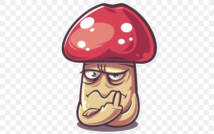 Sticker Telegram Amanita Emoji VKontakte, PNG, 512x512px, Sticker, Amanita, Cartoon, Emoji, Food Download Free