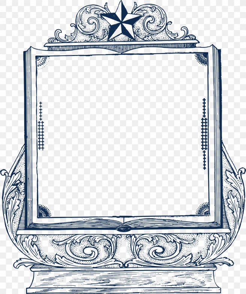 Picture Frames Borders And Frames Clip Art, PNG, 2012x2400px, Picture Frames, Art, Black And White, Book, Borders And Frames Download Free