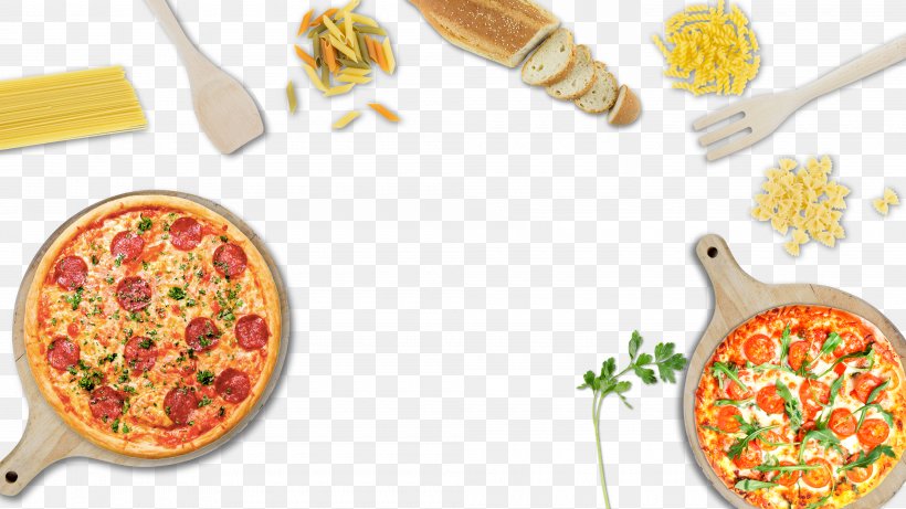 Pizza Fast Food European Cuisine, PNG, 4000x2250px, Pizza, Advertising, Cuisine, Dish, European Cuisine Download Free
