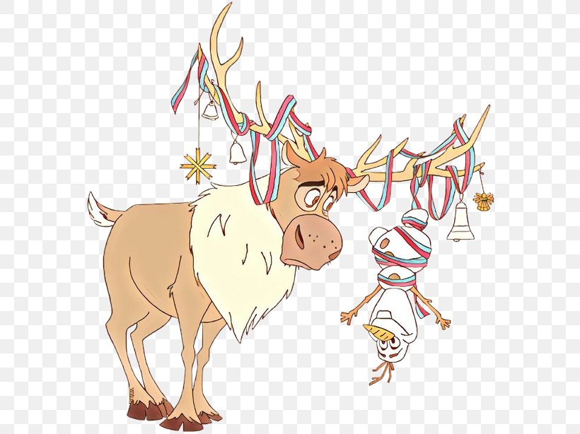Reindeer Elk Clip Art Illustration Antler, PNG, 580x614px, Reindeer, Antler, Art, Cartoon, Character Download Free