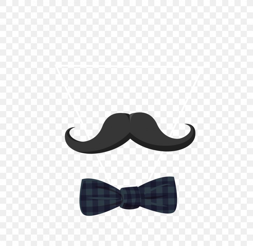Bow Tie Euclidean Vector, PNG, 2396x2330px, Bow Tie, Beard, Black, Logo, Moustache Download Free