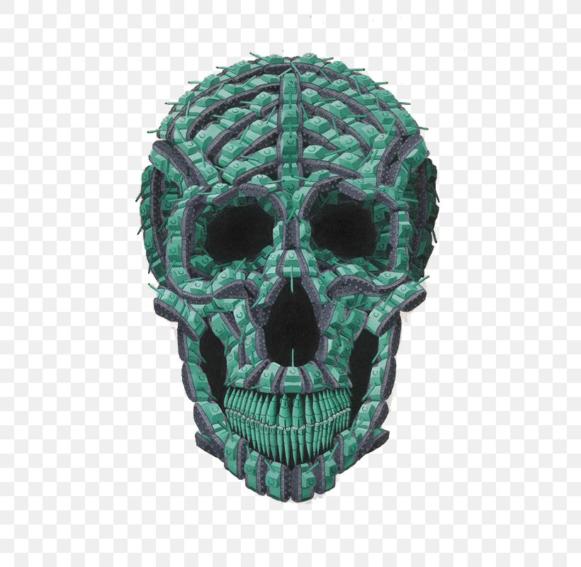 Skull Teal Turquoise, PNG, 596x800px, Skull, Bone, Teal, Turquoise Download Free
